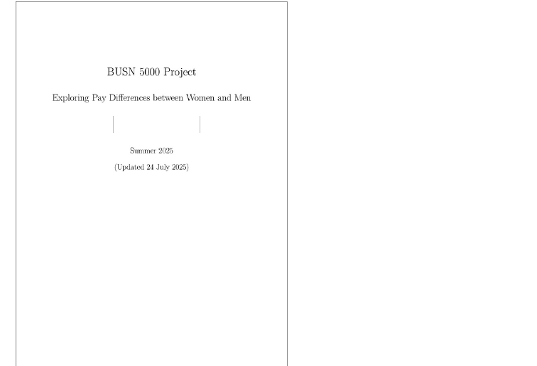 Regular PDF document instead of a slide deck